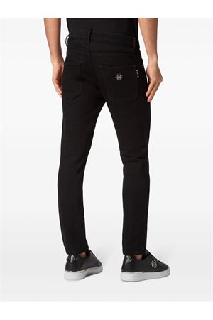 Black cotton denim jeans PHILIPP PLEIN | FADCMDT3962PDE004N02JB